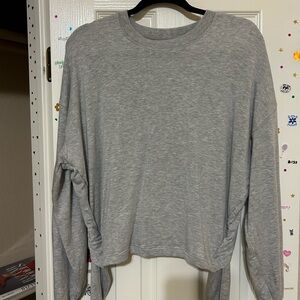 Athleta Gray Long Sleeve Tee